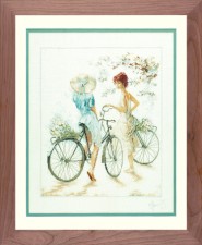 Девушки на велосипедах. Коллекция Romantic
