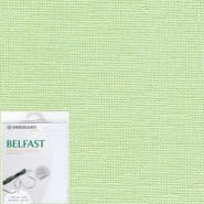 Лен Zweigart Belfast 32. Цвет 6047 Бледный серо-зеленый