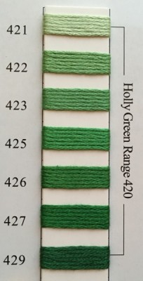 Needlepoint  426.     Holly Green
