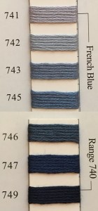 Needlepoint  742.     French Blue